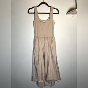 Tank dress high low summer dress ribbed bodice vacation‎ dress comfortable